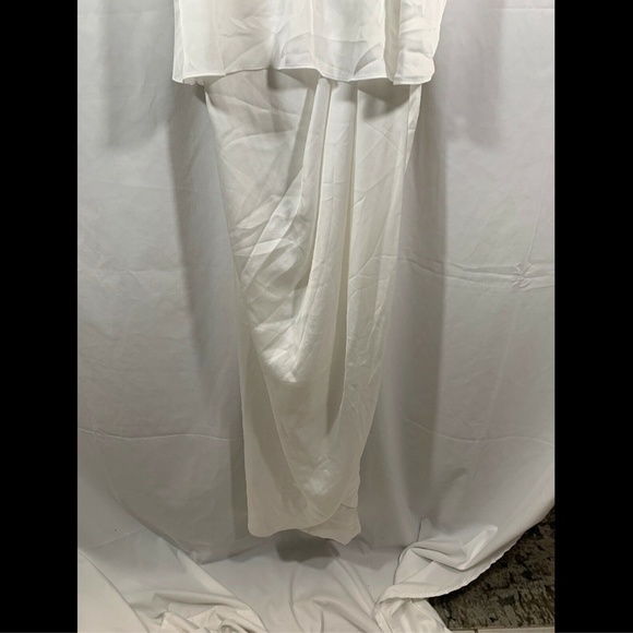NWT $295 Shona Joy Luxe Frill‎ Tulip Hem Maxi Dress in Ivory White [SZ 6 ] - Picture 6 of 8
